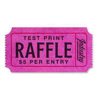 INDUSTRY TEST PRINT RAFFLE TICKET