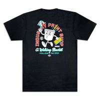 WALKING BUCKET TEE - BLACK