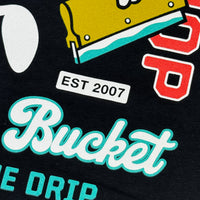 WALKING BUCKET TEE - BLACK