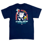 WALKING BUCKET TEE - Navy